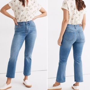 MADEWELL CALI DEMI-BOOT JEANS WOMEN SIZE 28 TIMPSON WASH MIDRISE MINI FLARE